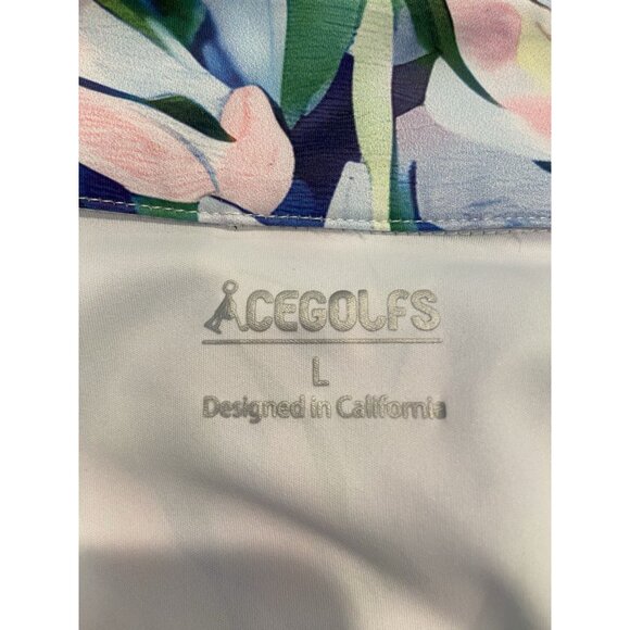 Acegolfs Dress Athletic Golf Multi Floral A Line Pockets Large L - Picture 4 of 4